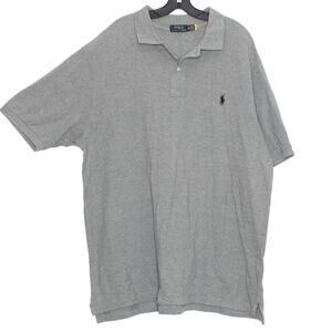 Polo Ralph Lauren Mens Shirt Preppy Minimalist Golf Sport Pony Logo Gray 2XLT GU